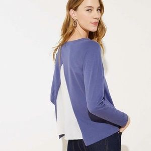 **NWT Ann Taylor Loft Split Back Tee-Shirt Top